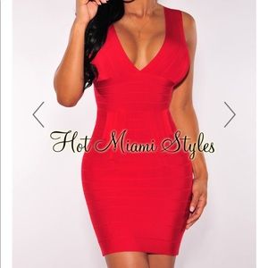 Hot Miami styles bandage dress